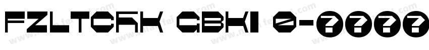FZLTCHK GBKI 0字体转换